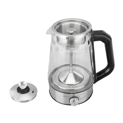 Tetera eléctrica de vidrio con función de vapor 1.2L 110V