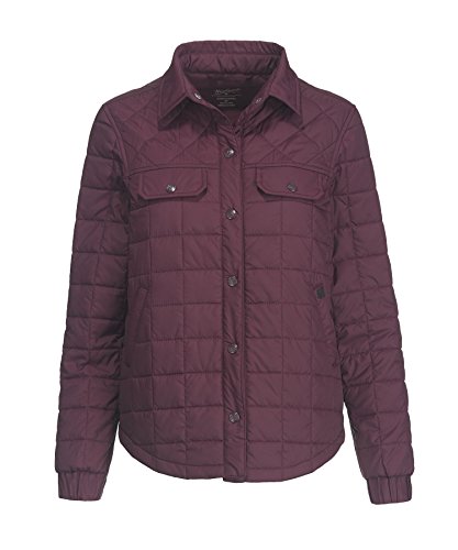 Woolrich Women's Exploration Heritage Eco Rich Packable Shirt Jacket Wine...