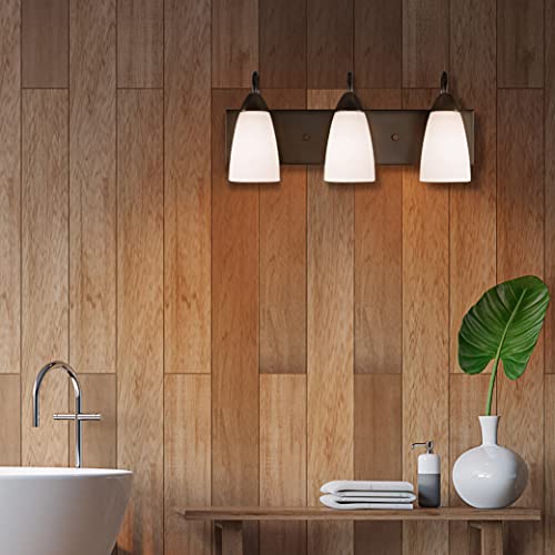 Image of Generation Lighting 4420203-710 Seville Three - Light Wall /Bath Vanity Style Fixture, Bronze