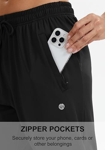 Women's Joggers Pants with Zipper Pockets Tapered Athletic Running Sweatpants for Women Yoga Golf Lounge4