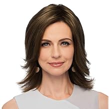 Top Perfect Hair Topper Color GL 8-10 DARK CHESTNUT - Gabor Wigs 10" Long Clip In Flexlite Synthetic Conceals Thinning Hair
