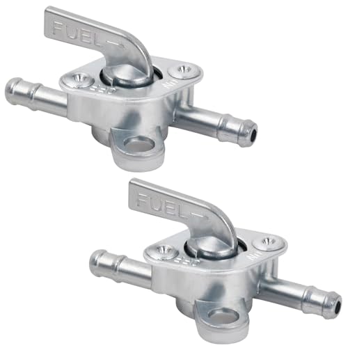 Llave de Paso de Gasolina,2 Llaves Universales,Interruptor de Tanque de Combustible de 6mm,Interruptor de Combustible para Ciclomotores,Motocicletas y Quads de 50cc,70cc,90cc,110cc,125cc,150cc