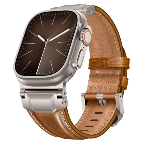Bracelet en cuir Apple Watch Ultra 3 pour sublimer votre style au féminin