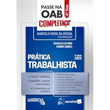 Capa do livro Passe Na Oab 2ª Fase - Completaço - Prática Trabalhista - 9ª Edição 2025
