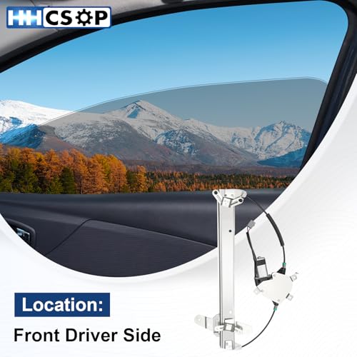Image of Front Left Driver Power Window Regulator with Motor for Lincoln Town Car