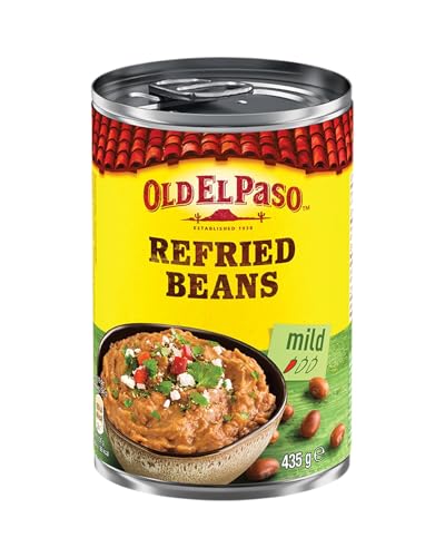 Old El Paso Refried Beans - mildes braunes Bohnenmus - 1 x 435 g