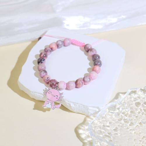 Image of Axolotl Gifts for Axolotl Lovers Birthday Gift Axolotl Necklace Bracelet Kawaii Jewelry for Who Loved Axolotl Easter Basket Stuffers