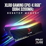 PNY XLR8 Gaming 32GB (2x16GB) DDR4 DRAM 3200MHz (PC4-25600) CL16 1.35V RGB Dual Channel Desktop (DIMM) Memory – MD32GK2D4320016XRGB - Image 2