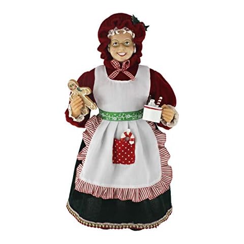 16" Inch Standing Mrs. Santa Claus Christmas Figurine Figure Decoration 167180 Cover