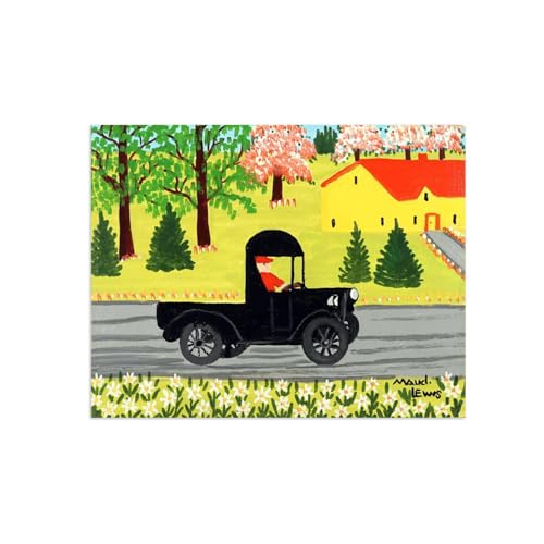 Peinture Reproductions Maud Lewis : Tableau sur Toile Paysage Nostalgique pour Maison