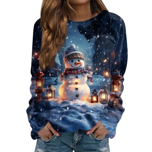 Weihnachtspullover Damen mit Licht Weihnachtspulli Familie...