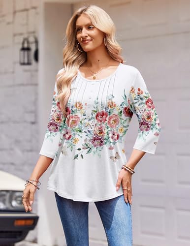 Tunique d'été basique Zeagoo pour un look décontracté chic de bureau - 3