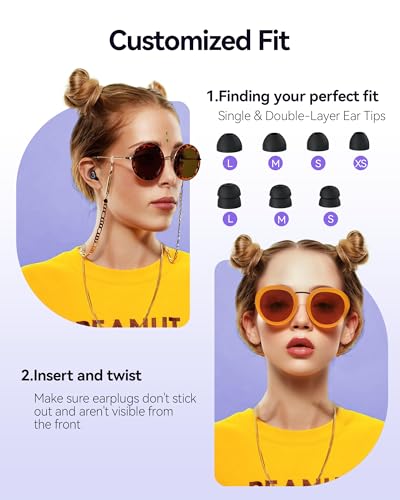 BIGOOD-50dB-Ear-Plugs-for-Sleeping-Ultralight-Noise-Cancelling-Ear-Plugs-with-7-Tips-2-Types-Earplugs-for-Sleep-for-Concert-Work-Airplane-Hearing-Protection-Earplugs-for-Noise-Reduction