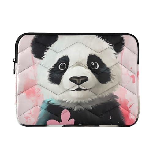 Funda para portátil rosa panda 13-14 pulgadas impermeable miniatura 1