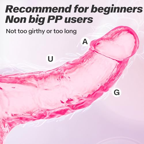 Image of Realistic Anal Dildo, 6.7 Inch Soft Pink Dildo