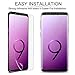 [2 Pack] Xawy Screen Protector for Samsung Galaxy S9 Plus, [Case-Friendly] [Bubble-Free] HD Clear Flexible Film with Lifetime Replacement Warranty