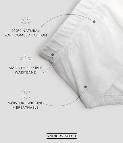 Andrew Scott Basics Little Boys/Big Boys 10 Pack Cotton Sport Brief Underwear2