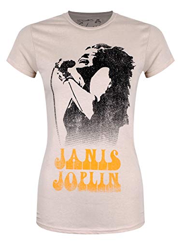 Janis Joplin Jopts05ls03 t-shirt peau large homme vêtement rock