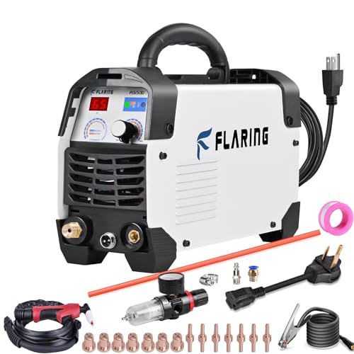 FLARING 65 Amp Plasma Cutter - 120V/240V, Cuts Up to 1/2 (12.7mm), Includes Consumables, Model FC650D