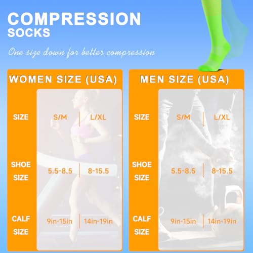 1 Pair womens-knee-high-socks for Women & Men-Support comfortable Stockings-Best for Running,Hiking,Cycling,Travel3