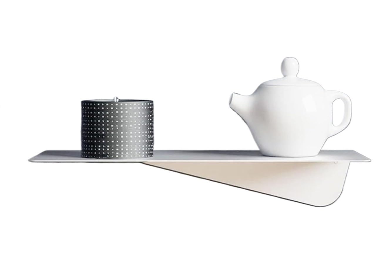 Étagères flottantes métal blanc 70 cm étagère murale cuisine salon