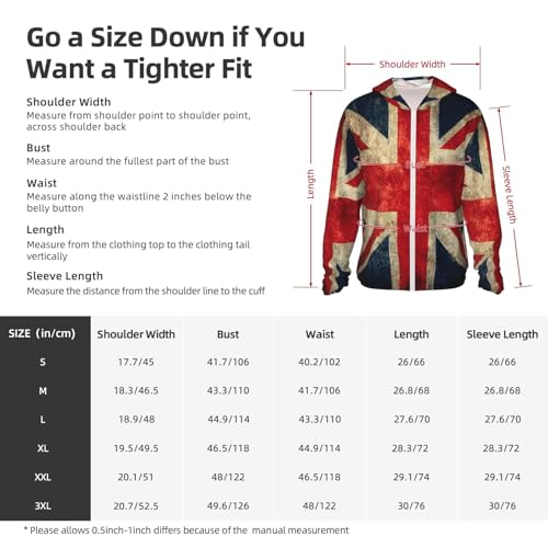 Sun Protection Hoodie Shirt British Flag UPF 50+ Long Sleeve Outdoor Rash Guard for Men Women2