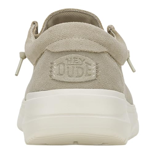 Image of HEYDUDE Men's Wally Comf Suede Slip-On Loafers | Lightweight Men's Casual Shoes | Extra Plush Midsole Padding for Everyday Wear