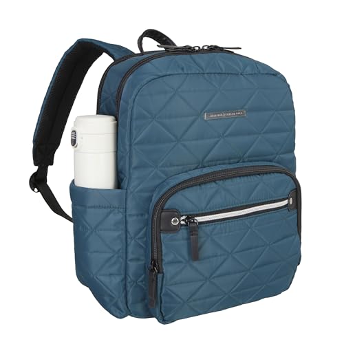 Image of Kenneth Cole REACTION Emma Women's Backpack 15 inch Laptop Bag for Work and Travel, Deep Teal