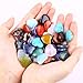 UU UNIHOM 20PCS Natural Crystals Hearts Gemstones Love Stones Set Bulk Rocks Polished Thumb Rose Quartz Pocket Gemstones for Chakra Reiki Balancing Love Mother's Day Bulk Gifts Women Men 0.8 Inch