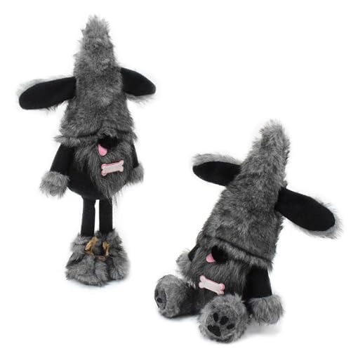 Nain de chien noir peluche décorative pour étagère anime - 6