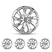 ROXX 4Pcs Set 13inch Universal Wheel Rim Cover Hubcaps Replacement (Only Fit for Iron Hub), ABS Material Snap On Car Truck SUV Hub Cap (5084,Chrome)