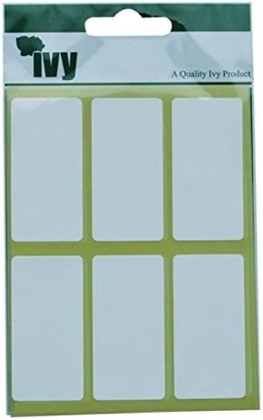 Ivy 25mm x 50mm White Self Adhesive Labels Rectangle Sticky Labels (42 Stickers)