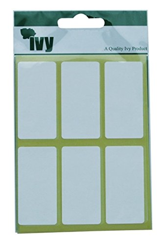 Ivy 25mm x 50mm White Self Adhesive Labels Rectangle Sticky Labels (42 Stickers)