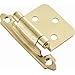 Self-Closing Pair Door Hinges (Set of 2) [Set of 3] Finish: Polished Brass