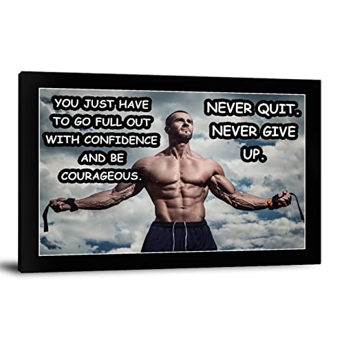 Lirong Never Give Up Motivational Inspirational Posters Home Decor Wall Art Print For Gym Motivational Quotes Poster Printing 08X12Inch(20X30Cm) #TOP7