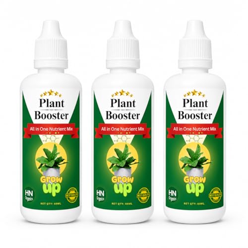Image of Plant Food Collection| Plant Fertilizer | Compost | Manure For Garden | Home | Office Plants (Plant Booster 60ML | Pack of 3)