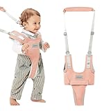 Baby Walking Harness-Handheld Assistant Belt- Toddler Infant Walking Aid for Trainer & Support 7-24 Month Old (All Seasonr-Pink-1819)