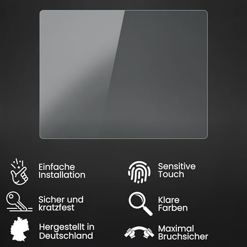Bruni Folia ochronna kompatybilny z XP Detectors XP Deus Folia, krystalicznie czysty folia ekranowa (2X)