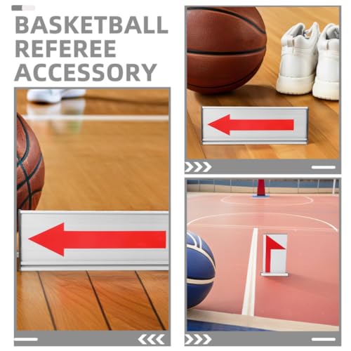 Flecha direccional de baloncesto con tablero de cambio de saque metálico 7