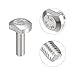 uxcell T-Slot Bolts, 10pcs M5x16mm T Slot Drop-in Stud Sliding Bolts 304 Stainless Steel T Shape Screws for T Track