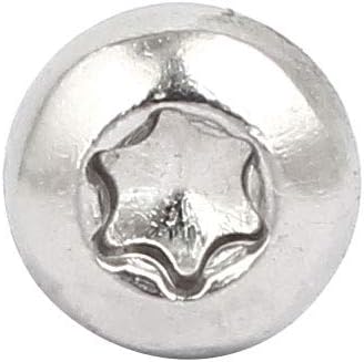 Miniatura 3 de IIVVERR Tornillos Torx de cabeza de botón de acero inoxidable 304 M4x10mm Tornillos Torx T10 Drive 60pcs (M4x10mm 304 Tornillos Torx de cabeza de