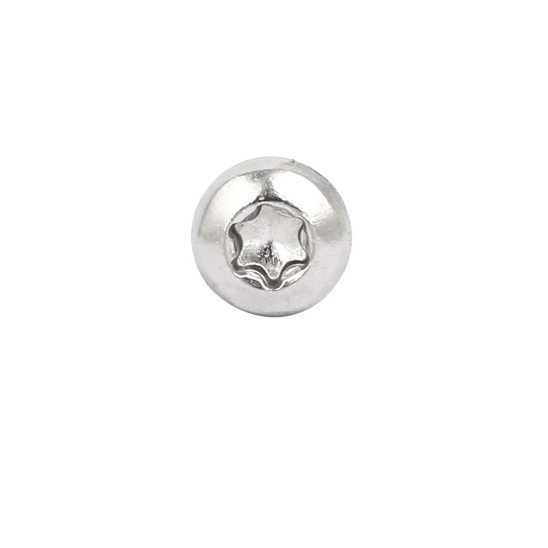 Viti con testa a bottone Torx-esalobata in acciaio inox A2-70 con rive