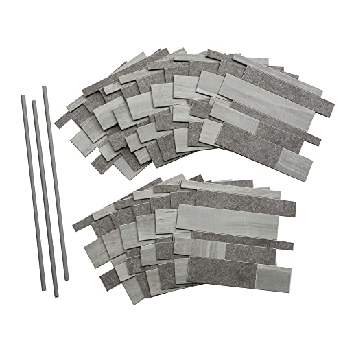Aspect Peel And Stick Collage Tile In Mixed Gray Corridor (15 Sq Ft Kit) #TOP6
