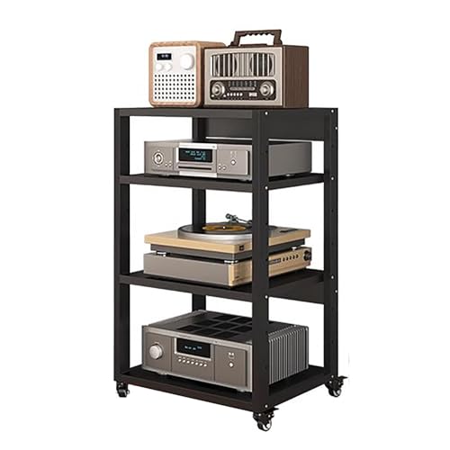 Supports stéréo de salon élégants et meuble HiFi modulable pour home cinéma Tai