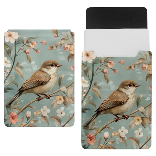 Housse pour ordinateur portable 13,8 pouces avec doublure douce Spring Sparrow