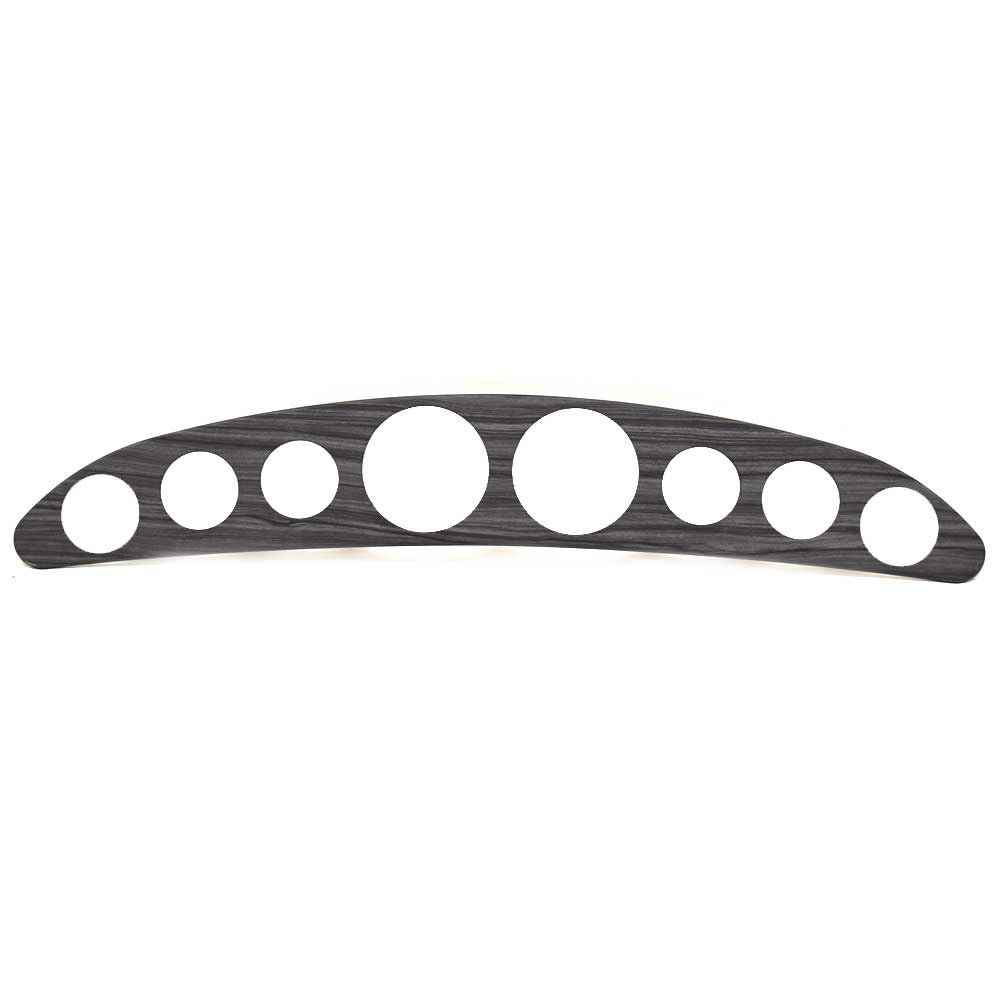 Cobalt Boat Blank Gauge Panel 501837MG | Faux Woodgrain Gray
