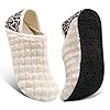 Fires Womens Mens Slippers with Rubber Sole Soft-Lightweight House Slipper Socks Around House Shoes Non Slip Indoor…