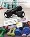 Adjustable Dumbbells Set, 4 in 1 Hand Weights Set for Women Men 10 LBS Dumbbell Pair Each 2lbs 3lbs 4lbs 5lbs Weights Dumbbells Set with TPU Soft Rubber Handle for Home Gym Exercise Fitness - Black