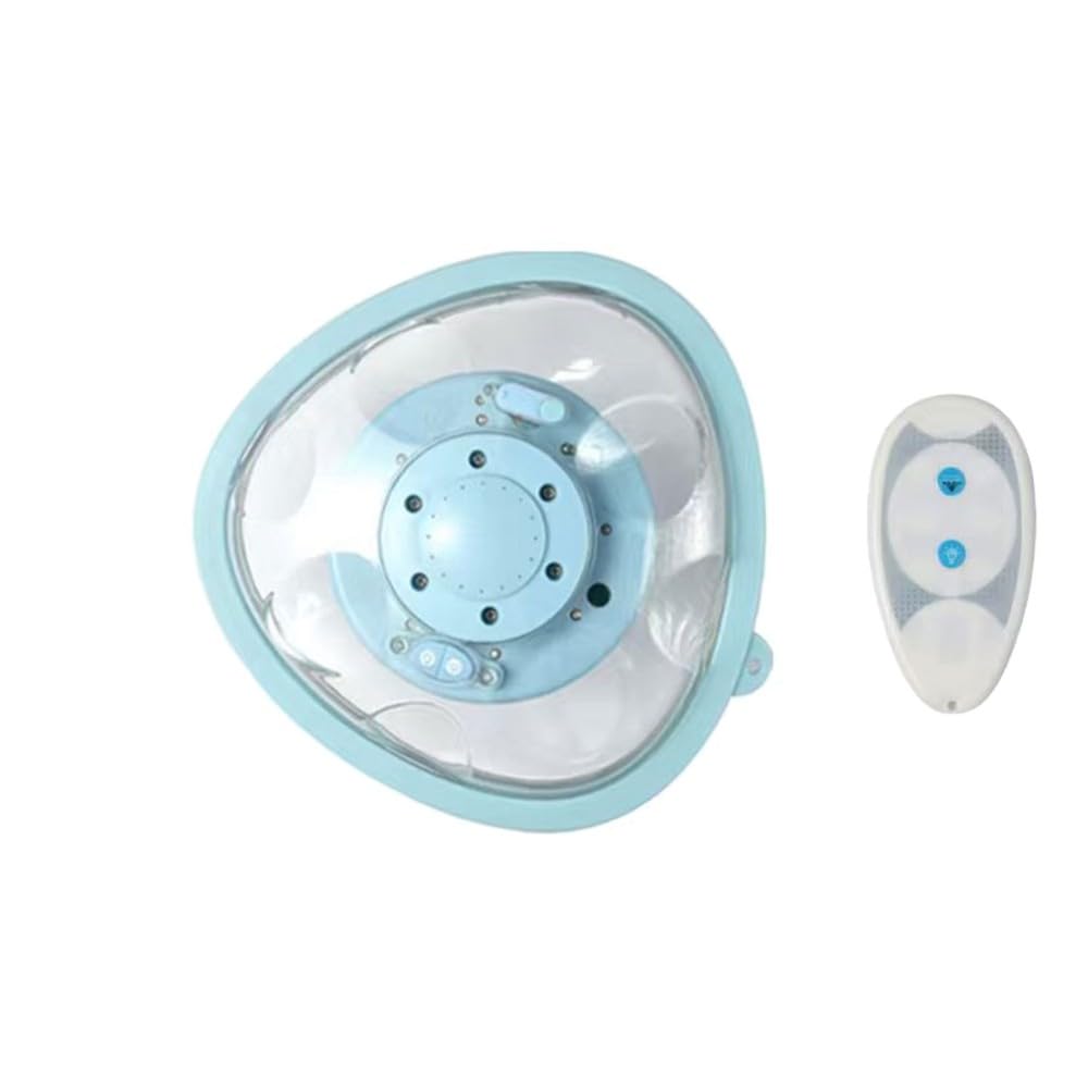 Aundhegrtt Outdoor Powered Pump Floating Water Fountain with Underwater Lights, 2 Modes Sprinkler Waterfall Fountain