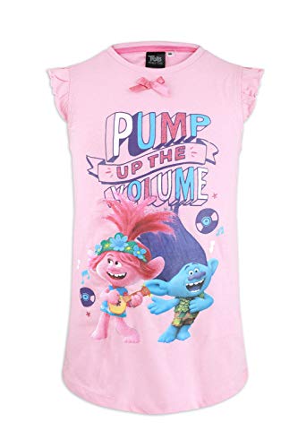 DreamWorks Trolls 2 - Fille - Chemise de nuit sans manches longues - Coton - Produit original sous licence officielle - - 4 ans Cover